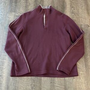 Hugo boss snap neck line pull over sweater